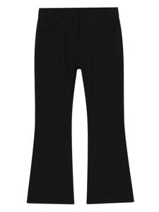 Dolce & Gabbana расклешенные джинсы с вышитым логотипом, черный