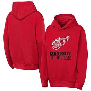 Худи Youth Detroit Red Wings Back to Basics красного цвета Outerstuff