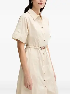 Платье-рубашка с поясом Pedro Del Hierro, нейтральный