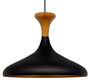 Подвесной светильник Bamyum Champion Pilz-Holz Lampe, 35x29x35 см, черный/золотой