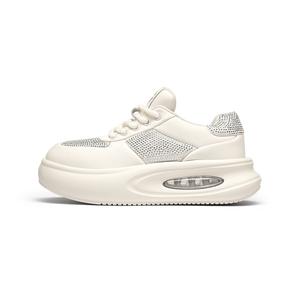 GOLDLION Женские противоскользящие и износостойкие низкие повседневные туфли с эффектом увеличения роста экрю, цвет Ecru