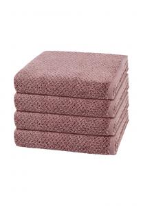 Набор полотенец Cawö Pure, 4 штуки, 100x50 см, розовый