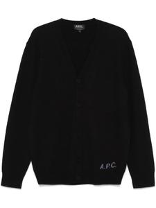 A.P.C. кардиган Kenny, черный