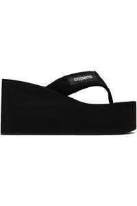Брендовые босоножки на платформе Coperni, черный