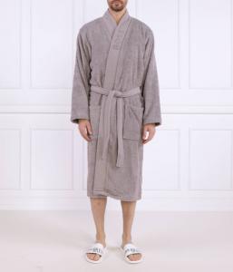 Халат однотонный Relaxed fit Boss, желтый