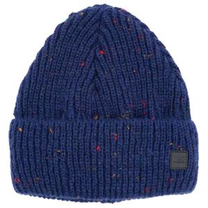 Шапочка Girl-Beanie из трикотажной пряжи с подкладкой и отворотом Maximo, синий