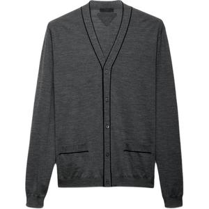 Трикотаж мужской серый Prada, серый