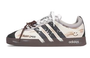 Adidas VL Court 20 кроссовки для скейтбординга с низким верхом, устойчивые к скольжению и истиранию, унисекс, бежево-коричневые