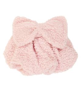 Юбка из смесовой шерсти с бантом Caroline Bosmans, розовый