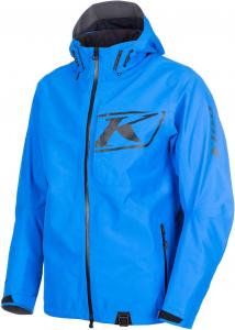 Мужская куртка для снегохода KLIM Powerxross Mountain Snowmobile Jacket Gore-Tex без утеплителя., Electric Blue Lemonade - Black