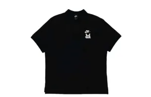 Спортивная поло унисекс Nike, черный