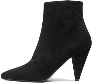 Женские официальные ботильоны YDN с зауженным носком, на высоком каблуке, конусообразные, с боковой молнией, Black