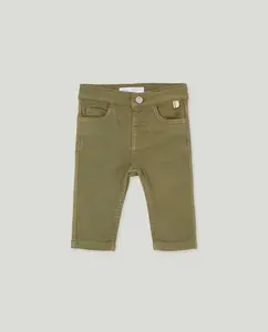 Прямые флисовые штаны для маленького мальчика Baby El Corte Inglés, зеленый