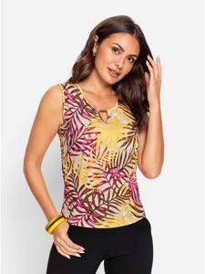 WITT WEIDEN Футболка с принтом песочного цвета