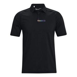 Рубашка поло rush bonded polo shirt 'black' Under Armour, черный