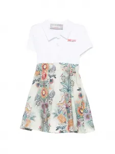 Платье с цветочным принтом Just Cavalli, белый