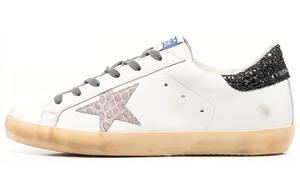Кроссовки женские Golden Goose Superstar, светло-розовый / черный / белый