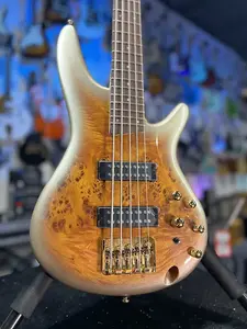 Электрический бас-гитар Ibanez SR Standard с 5 струнами - Mars Gold Metallic Burst. Авторизованный дилер! 103 GET PLEK’D!
