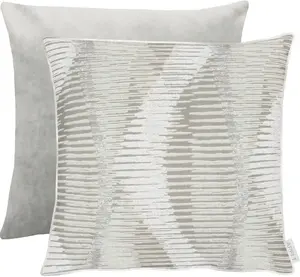 АПЭЛТ декоративная подушка "Феникс", двусторонний чехол без наполнения, 1 шт APELT 46х46 см, серый