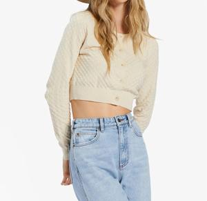 Белая укороченная кардиган-накидка She Dances Billabong