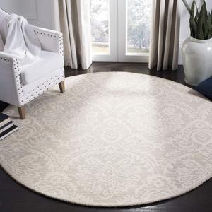Ковер ручной работы из шерсти SAFAVIEH, 122 x 122 см, Blossom Collection Silver/Ivory BLM106G