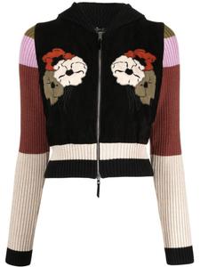 ETRO кардиган на молнии с капюшоном, черный