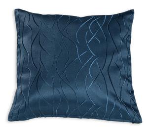 Чехол на подушку #257 дамасские полосы 50х50см темно-синий Haus und Deko