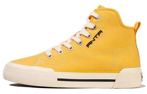 Скейтбординговые туфли женские высокие желтые Anta