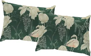 Декоративная подушка Адам "Эдем", сертифицирована GOTS - чехол без наполнения, 1 шт Adam 40х40 см, цвет grün/natur + bedruckt