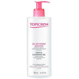 Topicrem, Gentle Cleansing Gel, Нежный гель для мытья тела и волос, 500 мл