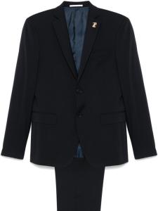 Костюм с брошью Pal Zileri, синий