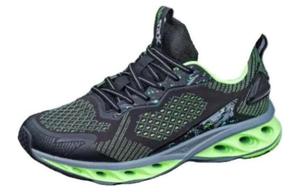 Кроссовки мужские с низким верхом, черные/зеленые Xtep