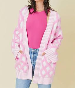 Кардиган Sweetheart в розовом цвете Main Strip