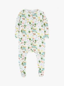 Детский комбинезон для сна из органического хлопка Baby Lovely с фермерским принтом Frugi, Multi