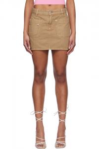 Мини-юбка с пятью карманами Blumarine, бежевый