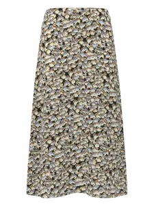 Юбка миди с цветочным узором Marni, черный