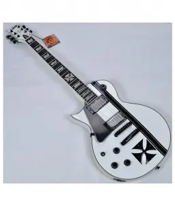 ESP LTD Iron Cross Джеймс Хетфилд Леворукая гитара Snow White