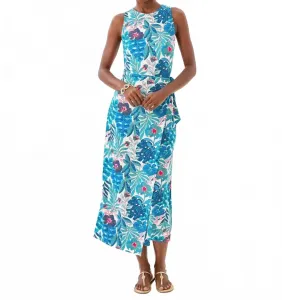 Платье-миди Estela нежно-бирюзового цвета от Best Fronds Forever Lilly Pulitzer