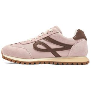 AGSDON Женские повседневные туфли низкие бежево-коричневые/розовые/желтые/фиолетовые - розовые, цвет Pink