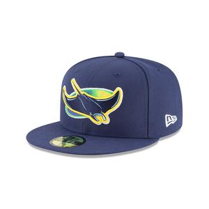Мужская приталенная шляпа New Era Navy Tampa Bay Rays Alternate Authentic Collection On-Field 59FIFTY