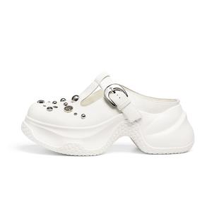 RED DRAGONFLY Женские противоскользящие устойчивые к истиранию закрытые тапочки на резиновой подошве экрю, цвет Ecru