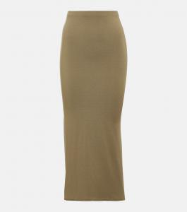 Юбка макси из джерси TOTEME, коричневый