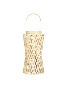 Beliani Фонарь MACTAN бежевого цвета - (Ш) 26 x (В) 38 x (Д) 14 см