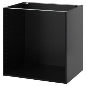 Каркас тумбы под шкаф, черно-серый, 80x60x80 см. IKEA Metod