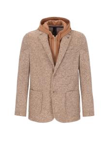 Пиджак стандартного кроя Distretto12 Giona, коричневый/светло-бежевый