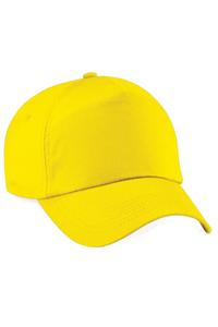 Простая оригинальная бейсболка с 5 панелями Beechfield, желтый