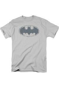 Футболка Batman Water Sketch Signal с коротким рукавом для взрослых Gildan, серебряный