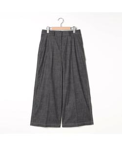 Брюки из фактурной ткани шамбре