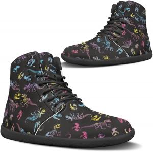 Женские походные кроссовки с узором «Огненная машина», спортивная обувь для активного отдыха, прогулок и бега по тропам Pugasmiru, Colorful Dinosaur