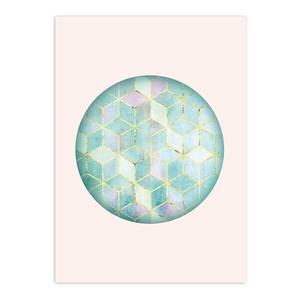 Фреска Komar Mosaik Circle, 50x70x0,1 см, разноцветный